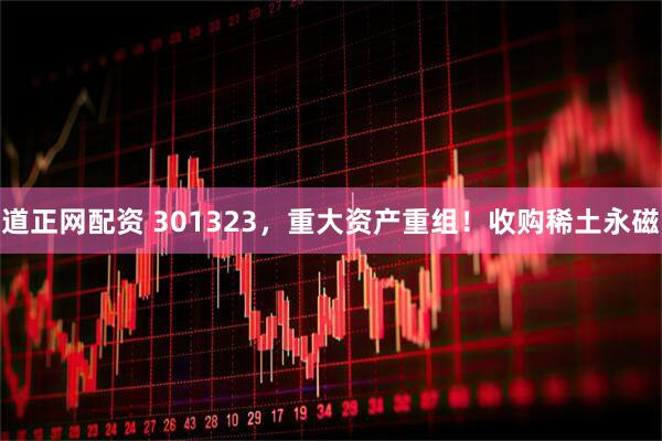 道正网配资 301323，重大资产重组！收购稀土永磁
